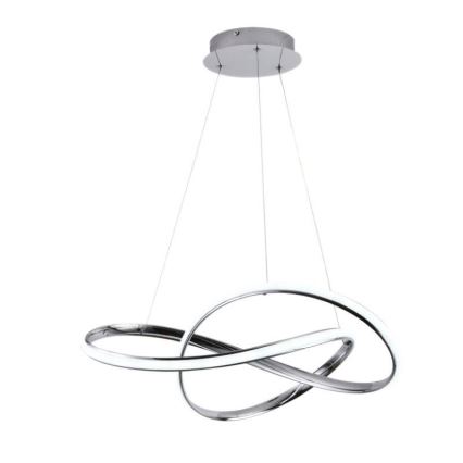 LED Димируем пендел LED/70W/230V 3000-6500K Ø 60 см лъскав хром + дистанционно управление