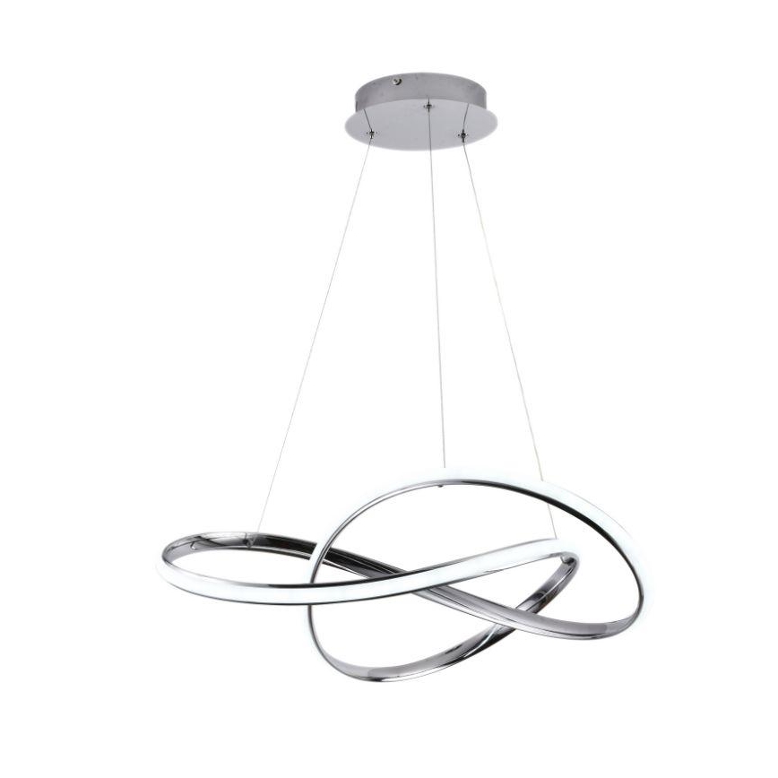 LED Димируем пендел LED/70W/230V 3000-6500K Ø 60 см лъскав хром + дистанционно управление