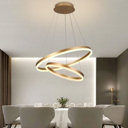 LED Димируем пендел LED/70W/230V 3000-6500K Ø 60 см + дистанционно управление