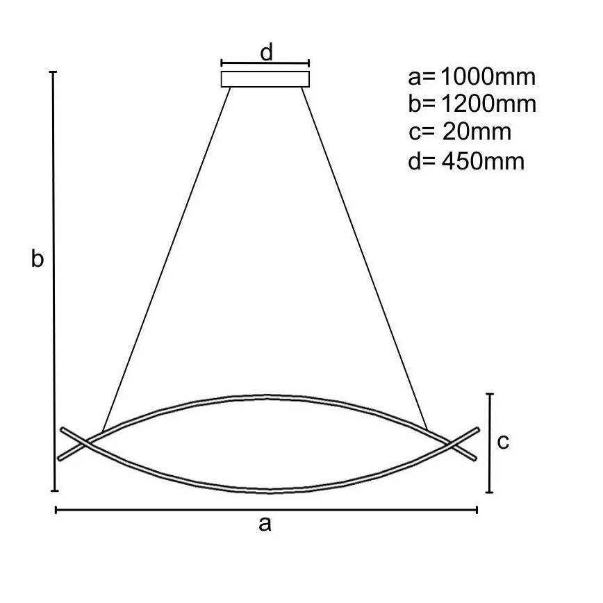 LED Димируем пендел LED/70W/230V 3000-6500K + дистанционно управление