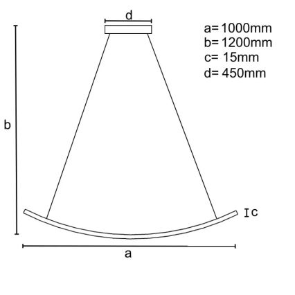 LED Димируем пендел LED/70W/230V 3000-6500K + дистанционно управление
