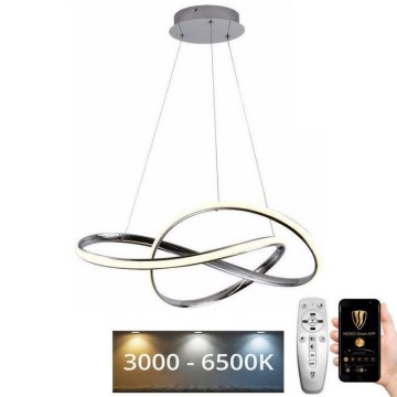 LED Димируем пендел LED/70W/230V 3000-6500K лъскав хром + дистанционно управление