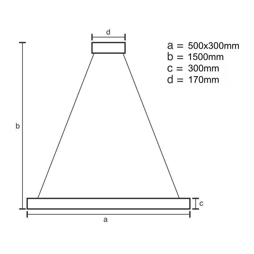 LED Димируем кристален полилей на връв LED/70W/230V 3000-6500K златист + дистанционно управление