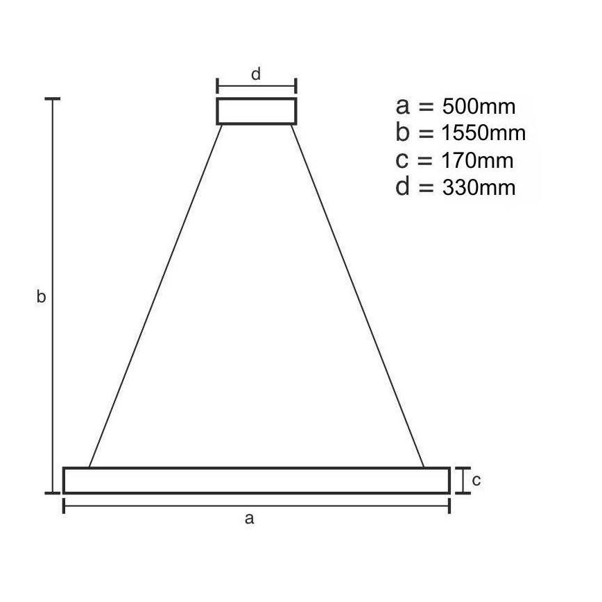 LED Димируем кристален полилей на връв LED/70W/230V 3000-6500K златист + дистанционно управление