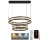 LED Димируем пендел LED/70W/230V 3000-6500K Ø 60 см черен + дистанционно управление
