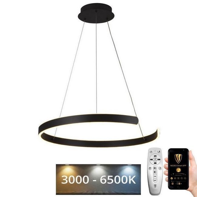 LED Димируем пендел LED/70W/230V 3000-6500K Ø 60 см + дистанционно управление