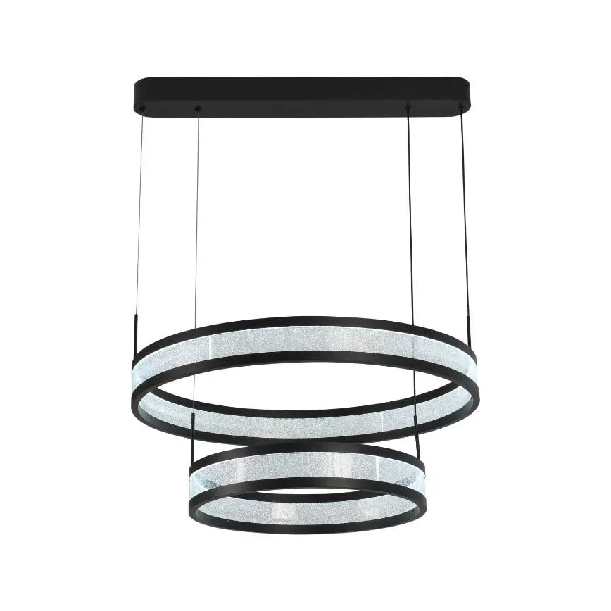 LED Димируем пендел LED/70W/230V 3000-6500K Ø 60 см черен + дистанционно управление