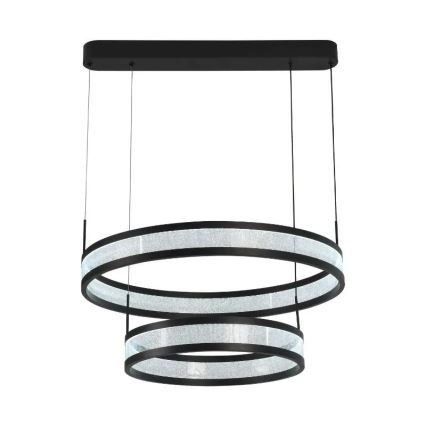 LED Димируем пендел LED/70W/230V 3000-6500K Ø 60 см черен + дистанционно управление