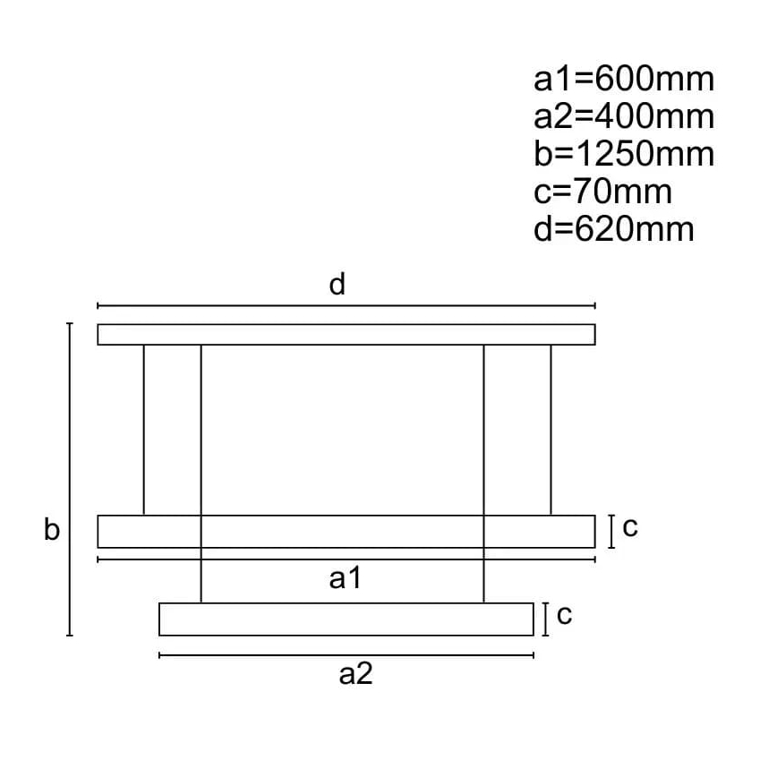 LED Димируем пендел LED/70W/230V 3000-6500K Ø 60 см черен + дистанционно управление