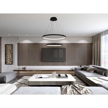 LED Димируем пендел LED/75W/230V 3000-6500K Ø 60 см + дистанционно управление