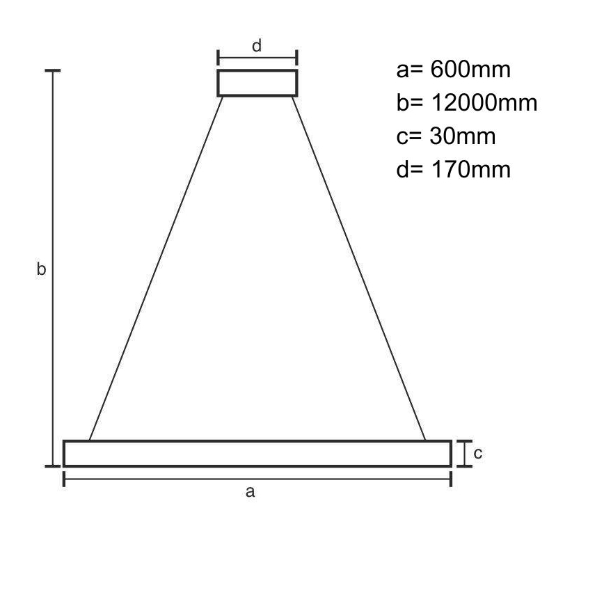LED Димируем пендел LED/75W/230V 3000-6500K + дистанционно управление