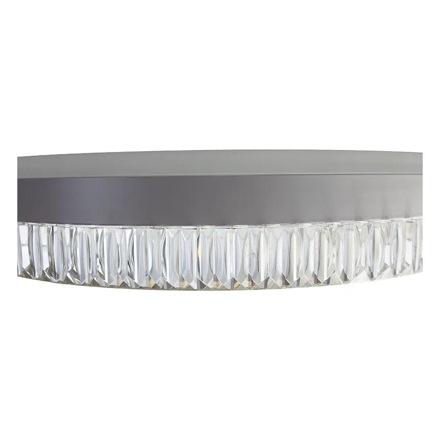 LED Димируем кристален полилей на връв LED/80W/230V 3000-6500K бял + дистанционно управление