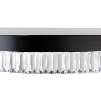 LED Димируем кристален полилей на връв LED/80W/230V 3000-6500K черен + дистанционно управление