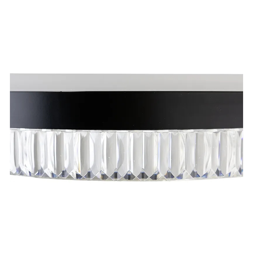 LED Димируем кристален полилей на връв LED/80W/230V 3000-6500K черен + дистанционно управление