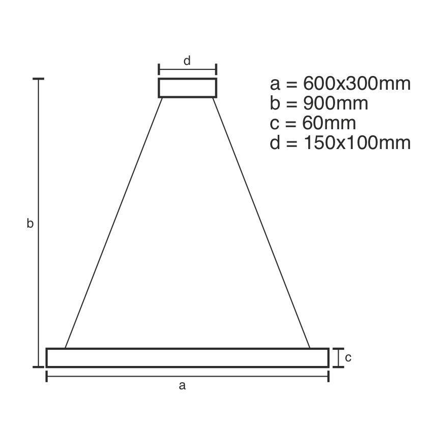 LED Димируем пендел LED/80W/230V 3000-6500K + дистанционно управление