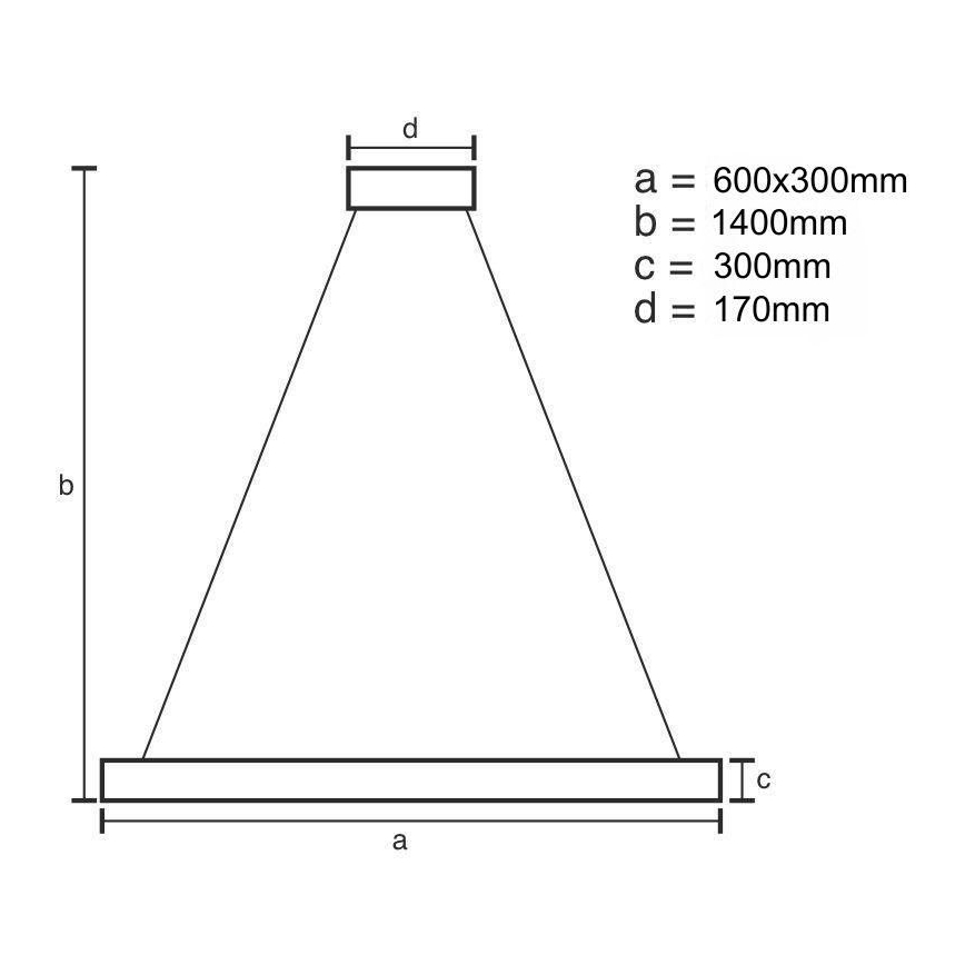 LED Димируем кристален полилей на връв LED/80W/230V 3000-6500K златист + дистанционно управление