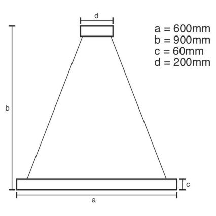 LED Димируем пендел LED/85W/230V 3000-6500K + дистанционно управление