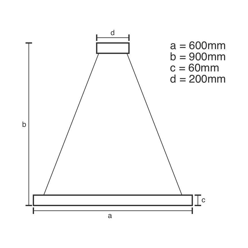 LED Димируем пендел LED/85W/230V 3000-6500K + дистанционно управление