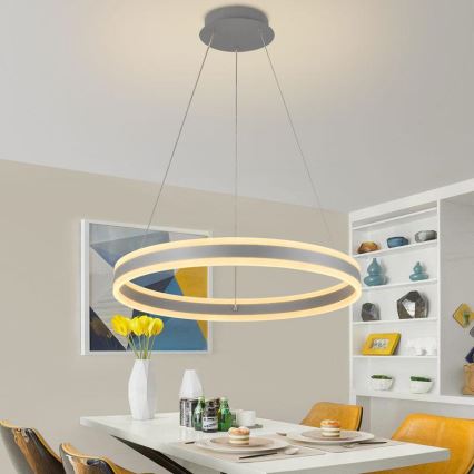 LED Димируем пендел LED/85W/230V 3000-6500K Ø 60 см + дистанционно управление