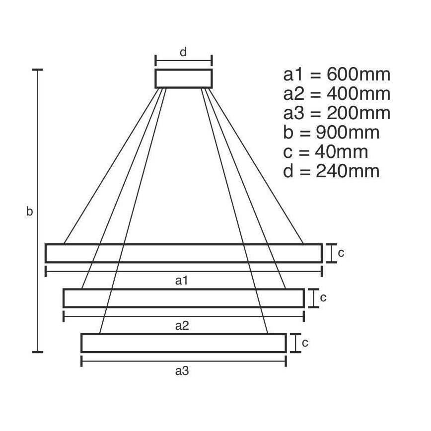 LED Димируем пендел LED/85W/230V 3000-6500K + дистанционно управление