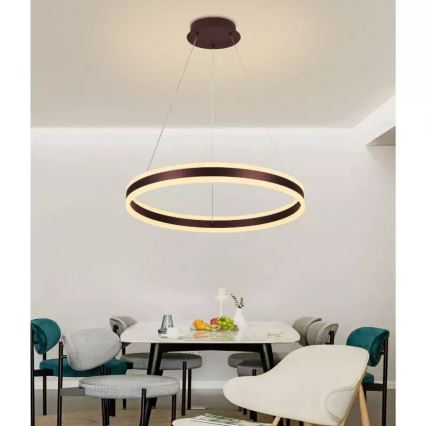 LED Димируем пендел LED/85W/230V 3000-6500K Ø 60 см + дистанционно управление