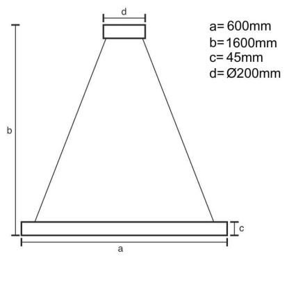 LED Димируем пендел LED/85W/230V 3000-6500K + дистанционно управление