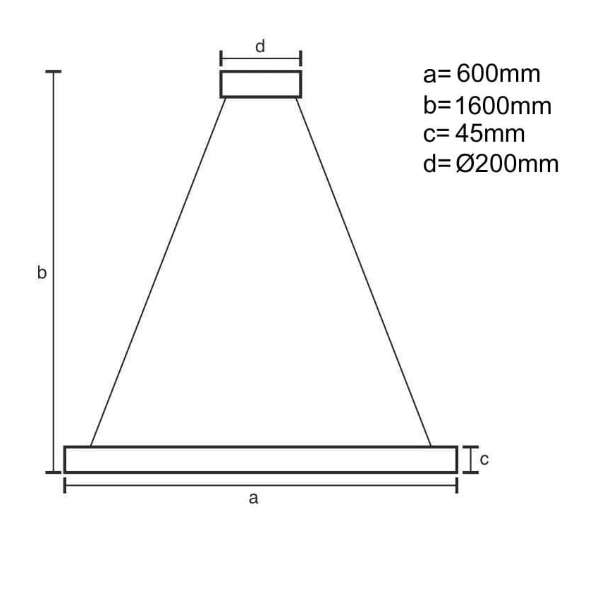 LED Димируем пендел LED/85W/230V 3000-6500K + дистанционно управление