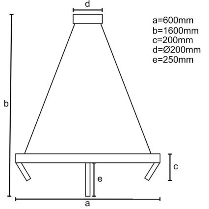 LED Димируем пендел LED/85W/230V 3000-6500K + дистанционно управление