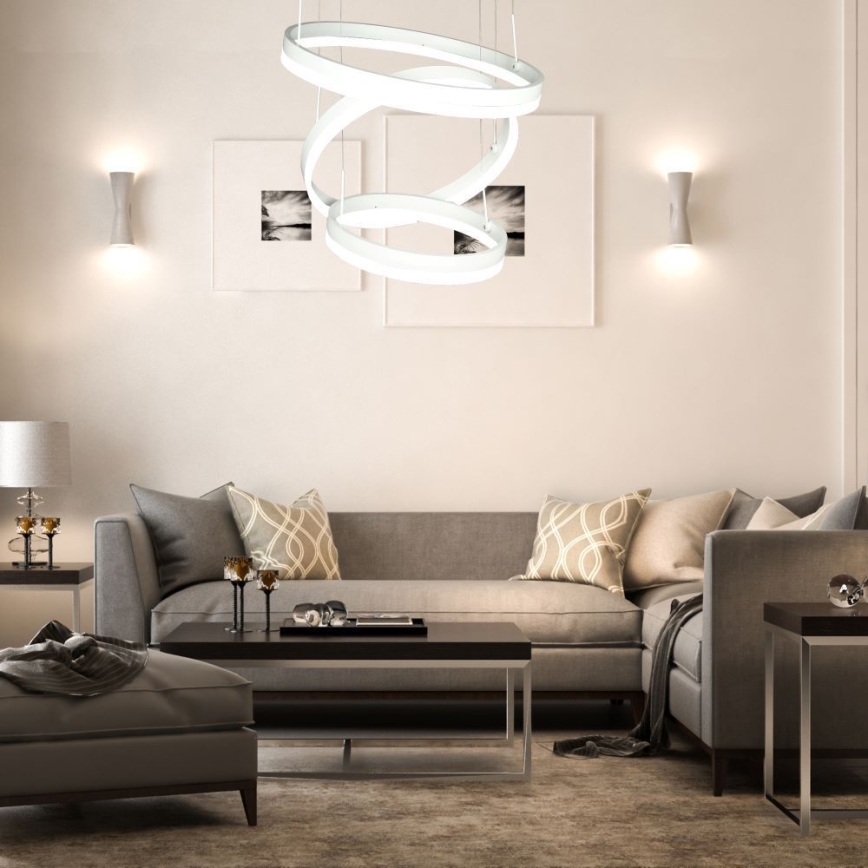 LED Димируем пендел LED/86W/230V 3000K бял