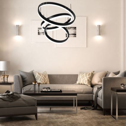 LED Димируем пендел LED/86W/230V 3000K черен