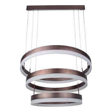 LED Димируем пендел LED/86W/230V 3000K кафяв