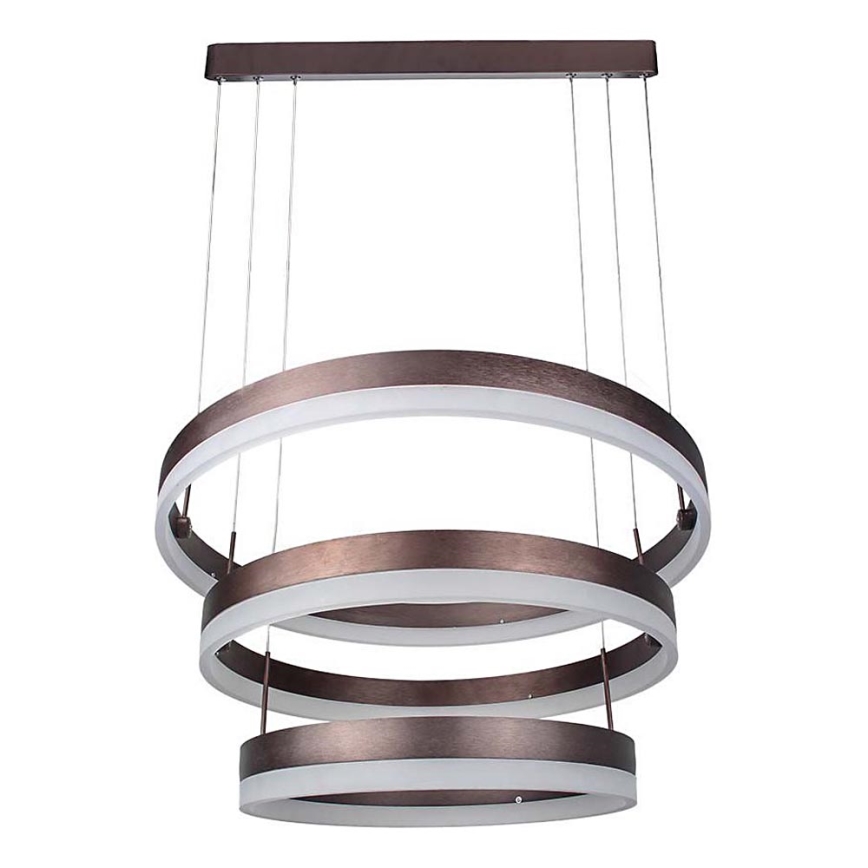 LED Димируем пендел LED/86W/230V 3000K кафяв