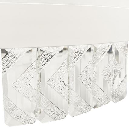LED Димируем кристален полилей на връв LED/90W/230V 3000-6500K бял + дистанционно управление