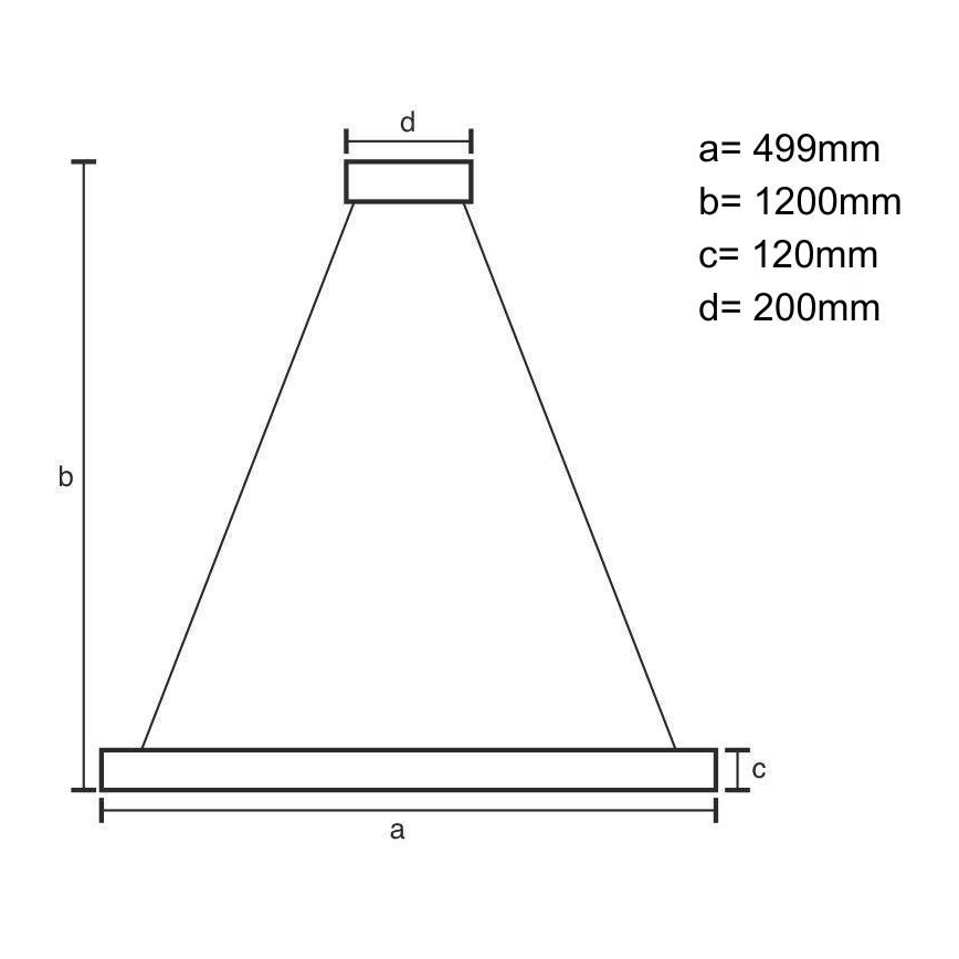 LED Димируем кристален полилей на връв LED/90W/230V 3000-6500K черен + дистанционно управление