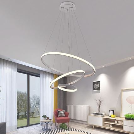 LED Димируем пендел LED/90W/230V 3000-6500K Ø 60 см + дистанционно управление