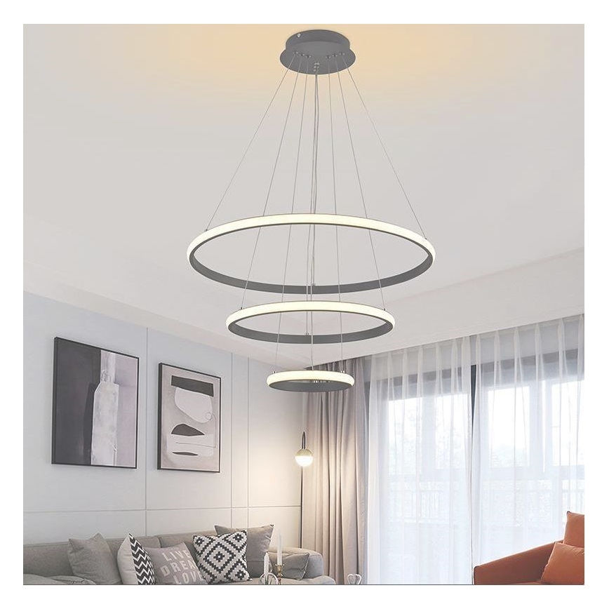 LED Димируем пендел LED/90W/230V 3000-6500K Ø 60 см + дистанционно управление