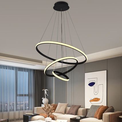 LED Димируем пендел LED/90W/230V 3000-6500K Ø 60 см + дистанционно управление