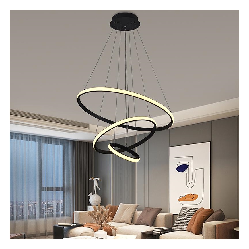 LED Димируем пендел LED/90W/230V 3000-6500K Ø 60 см + дистанционно управление