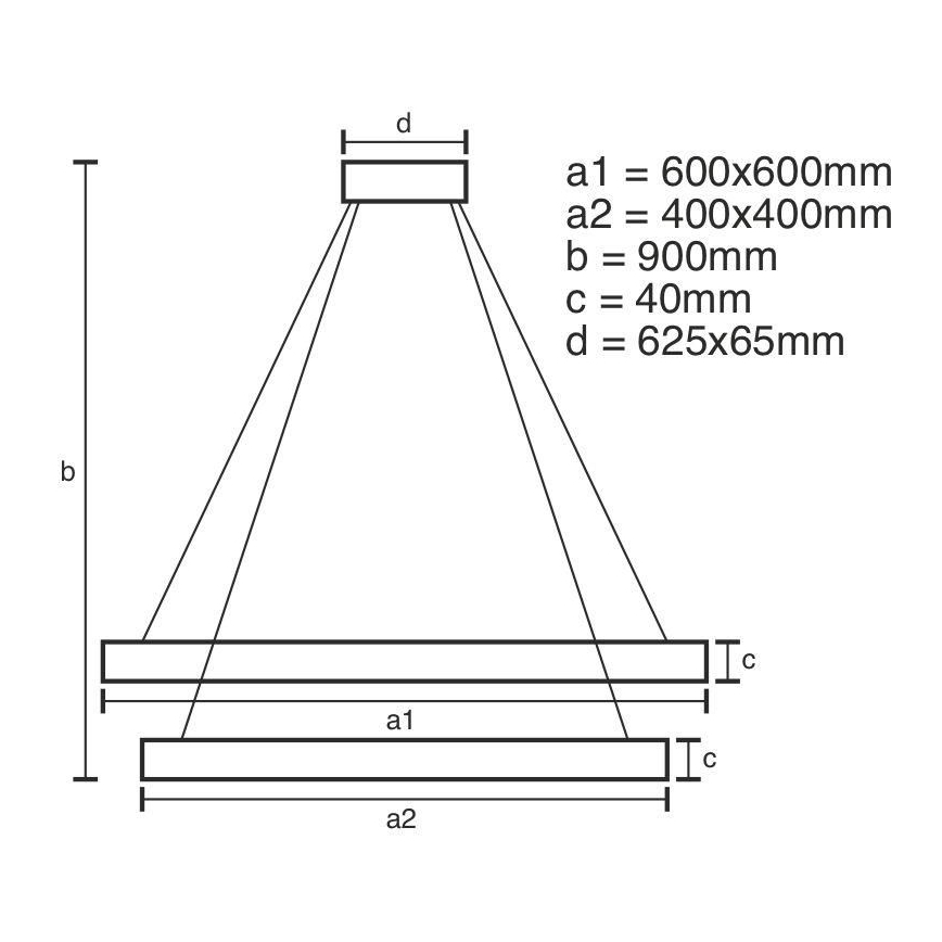 LED Димируем пендел LED/90W/230V 3000-6500K + дистанционно управление