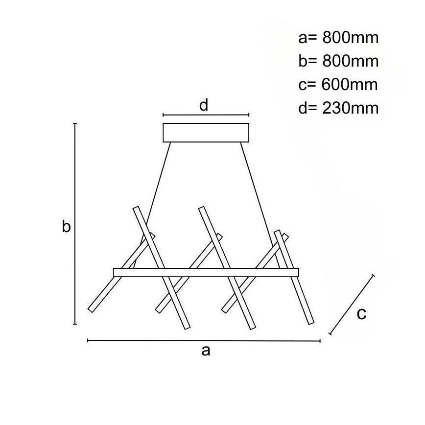 LED Димируем пендел LED/90W/230V 3000-6500K + дистанционно управление