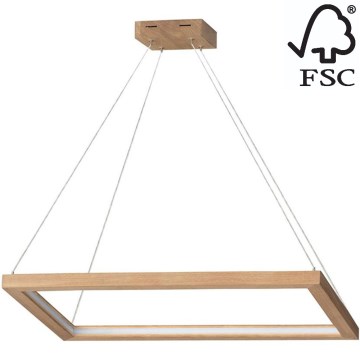 LED Димируем пендел LEGNO LED/31,5W/230V дъб – FSC сертифицирано