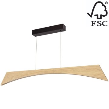 LED Димируем пендел ZIAD LED/14W/230V дъб – FSC сертифицирано
