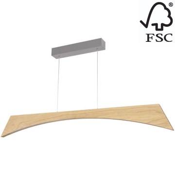 LED Димируем пендел ZIAD LED/14W/230V дъб – FSC сертифицирано