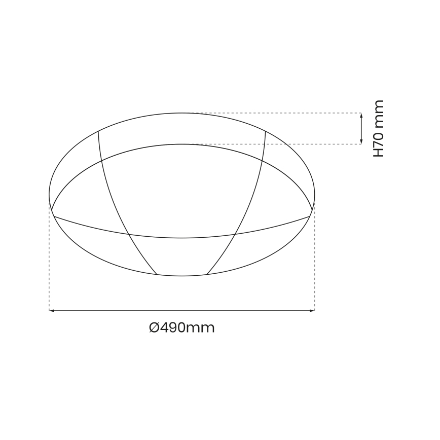 LED Димируем плафон BOB LED/40W/230V 3000-6000K + дистанционно управление