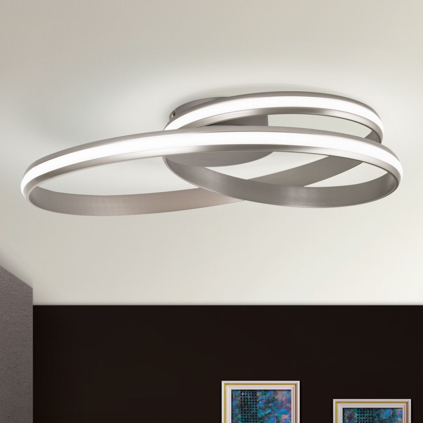 LED Димируем плафон CIRCUS LED/30W/230V сребрист