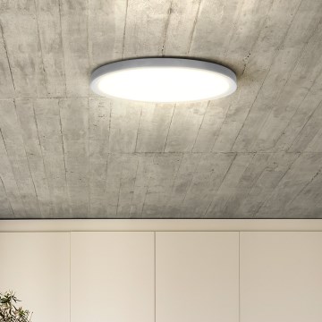 LED Димируем плафон ESTELA LED/36W/230V Ø 30 см бял + дистанционно управление