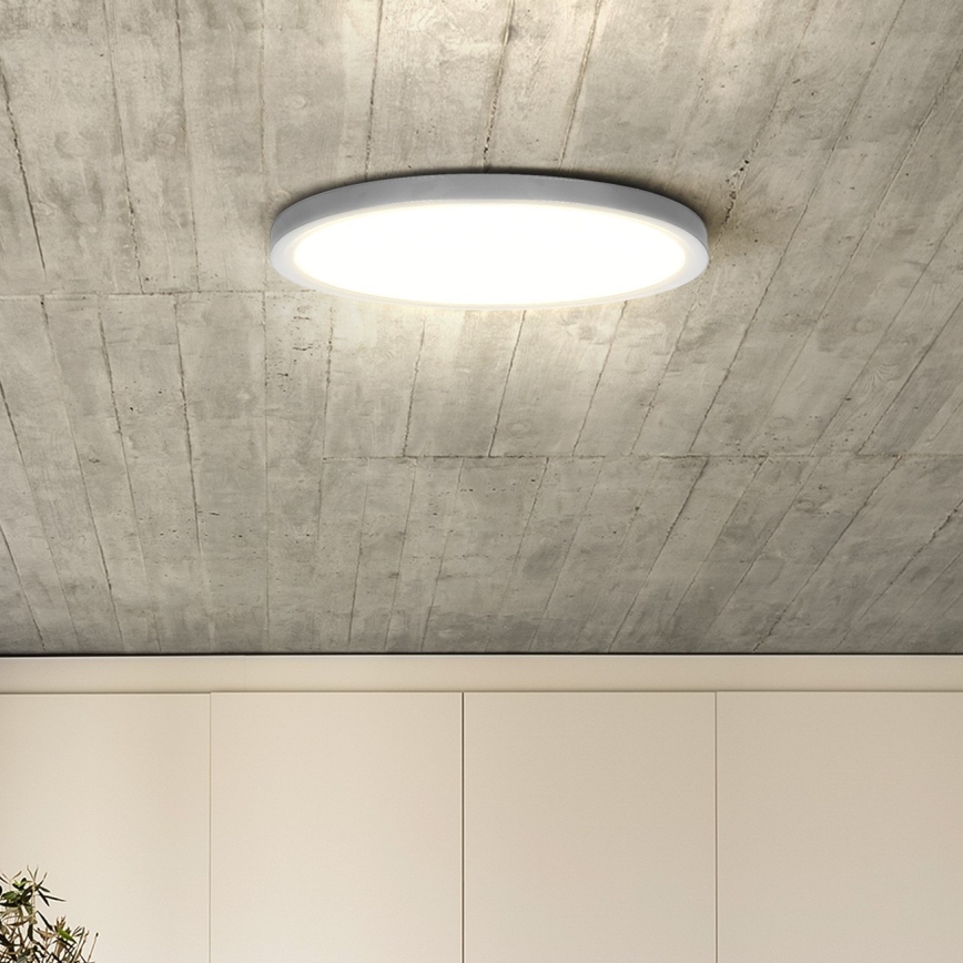 LED Димируем плафон ESTELA LED/36W/230V Ø 30 см бял + дистанционно управление