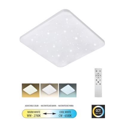 LED Димируем плафон FLORA LED/36W/230V 2700-6500K 43x43 см + дистанционно управление