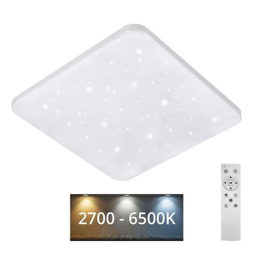 LED Димируем плафон FLORA LED/60W/230V 2700-6500K 53x53 см + дистанционно управление