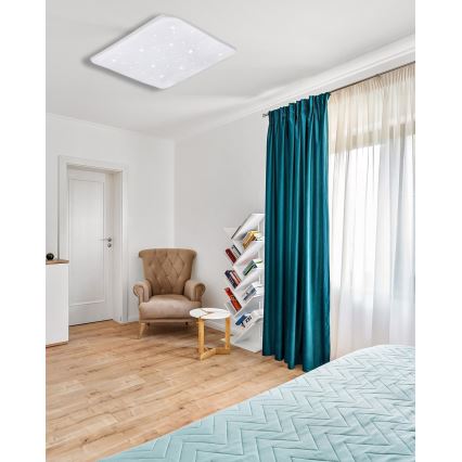 LED Димируем плафон FLORA LED/60W/230V 2700-6500K 53x53 см + дистанционно управление